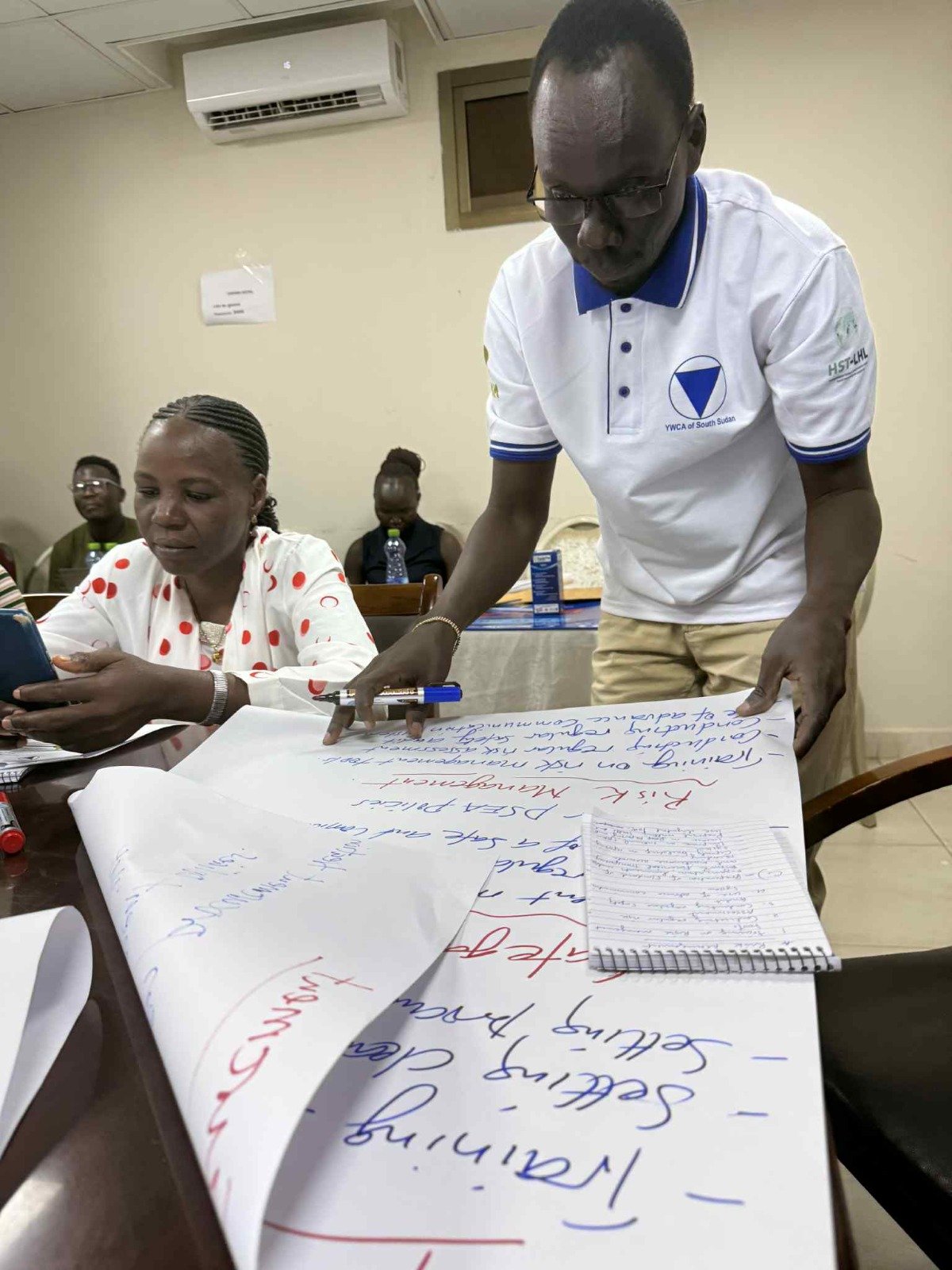 RACE programme participants in a community training session